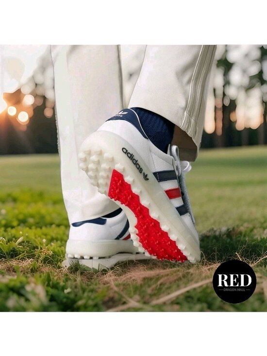Adidas Coursecup Spikeless Golf Shoes IH2266 White Indigo Scarlet - Men\'s Sz 10 main image 9
